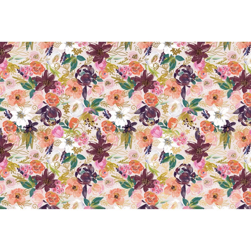 Jillson Roberts 20" x 30" Printed Floral Gift Tissue, Twig