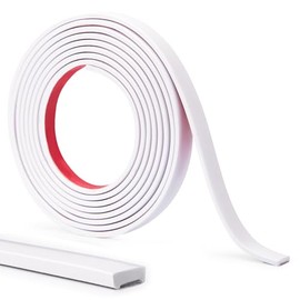 LONGKING 10 ft Peel and Stick Trim, Molding Trim for Walls, Edges, Borders, Backsplash Tile Edge, Flexible and Self Adhesive Trim, White