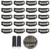 30pcs 9 Teeth Stainless Steel Snap Comb Wig Clips, Hair