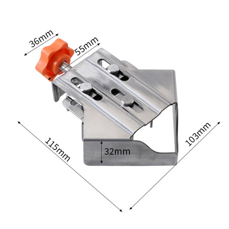 Cryfokt 4 Pcs Corner Clamp, Stainless Steel 90 Degree Right