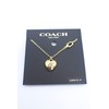 Coach CG068-GLD Women's Heart Necklace, Gold