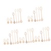 SAFIGLE 30pcs Wooden Clock Hands Repair Kit Elegant Clock Pointers