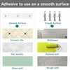 Bakzon Acrylic Shower Shelves 2 Pack, Self Adhesive No Drill
