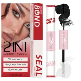 FADVAN Eyelash Glue and Sealer Individual Eyelashes, 72-Hour DIY Eyelash Glue, Cluster Roller, Eyelash Glue, Waterproof, Quick Drying, Sealing