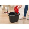Vileda ULTRAMAX Eimer mit PowerPresse, schwarz und rot, für Vileda