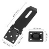 ZOENHOU 6 Pack 4 Inch Door Hasp Latch Locks, Black