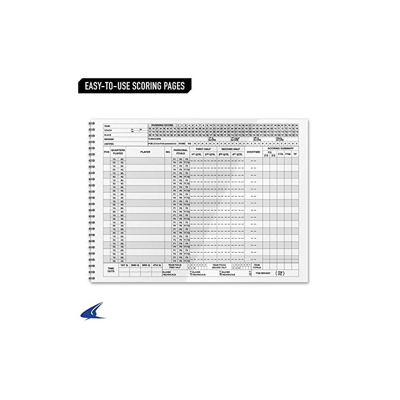 Champro Basketball Score Book (White)