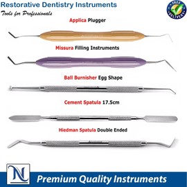 INSTUMAX Dental Composite Resin Filling Kit – Spatula & Scaler Silicone Handle Instrument