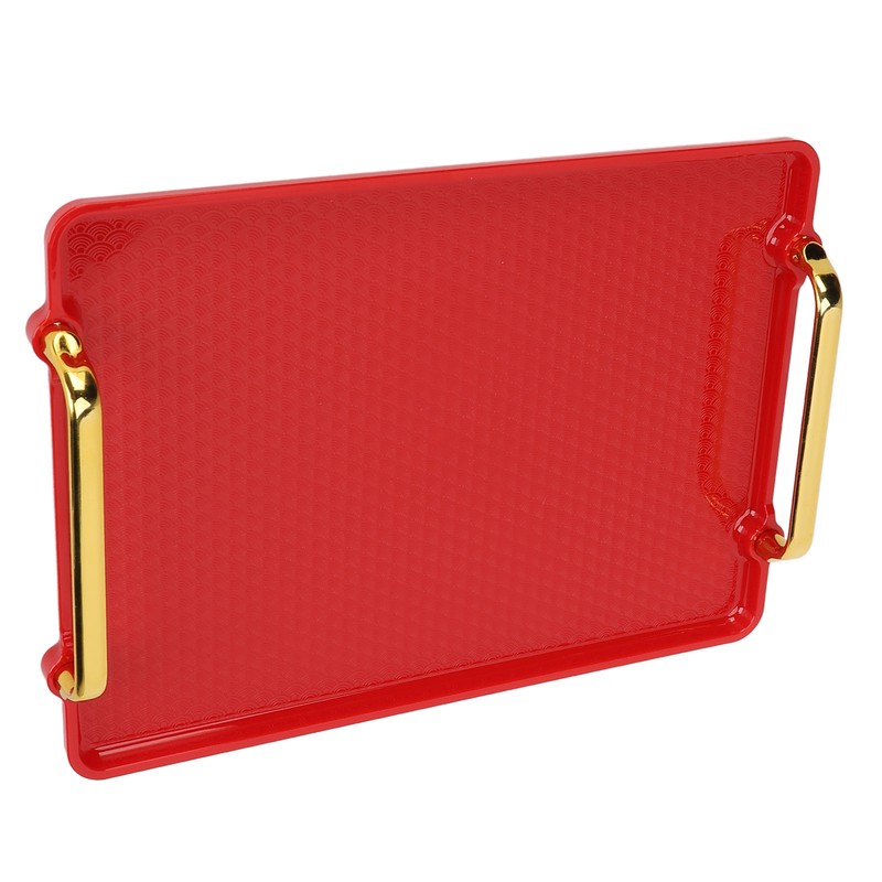 Decorative Tray Elegant Exquisite Texture Ergonomic Serving Tray with Handles