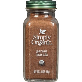 Simply Organic Garam Masala, 3-Ounce Jar, Northern Indian Spice Blend, Richly Spicy But Not Hot, Kosher, Non ETO