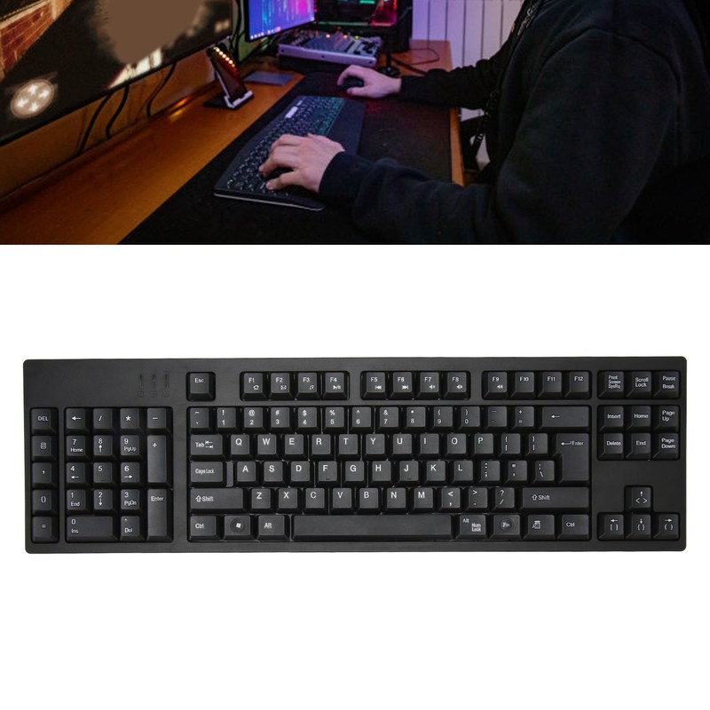 109 Key Left Hand Keyboard USB Wired 2 HUB Keyboard