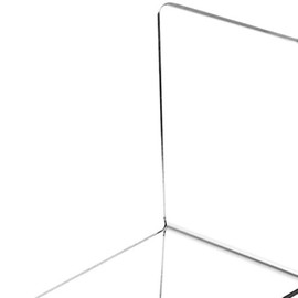 LOVIVER Acrylic Bookend for Shelves Book Holder Non Skid Heavy Duty Transparent Clear Bookends L Shaped Books Stopper for Small and Medium Size Books Office