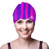Water Gear Jazz Silicone Swim Cap - Flexible Unisex -