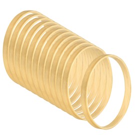 PATIKIL 12pcs Bamboo Floral Hoop Wooden 10cm Diameter Craft Ring DIY Wedding Wreath Decoration Dream Catcher Hanging Craft