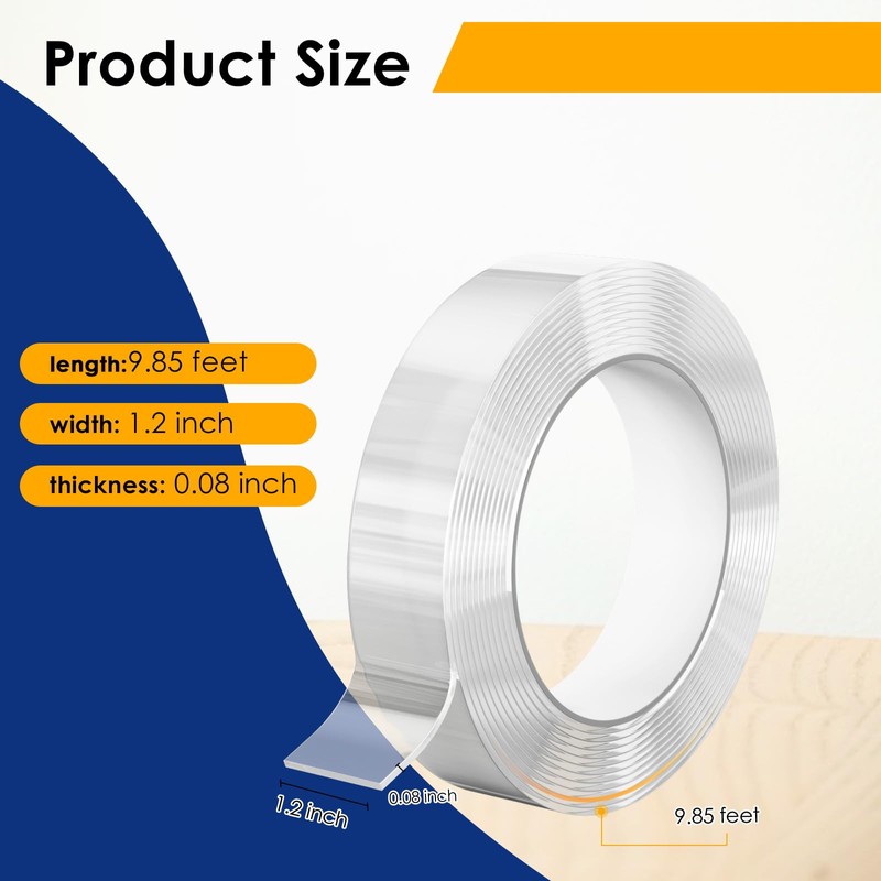 EFOK Double Sided Tape Heavy Duty, Nano Tape Mounting Tape