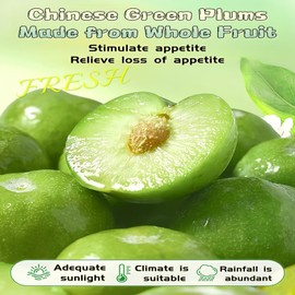 6.4oz Sweet and Sour Dried Plums, Plum meat，Asia Crack Seed Chinese Traditional Candy Prunes180g