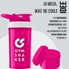 GYMSHAKER Protein Shaker with Powder Compartment 600 + 150 ml