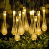 DropShaped 30 LED Solar String Light Waterproof Garden Decoration Light