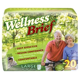UNIQUE WELLNESS WELLNESS 1 PK/20 EA Brief Super Absorbent X-Large 47" - 67"
