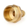 BOXOB 2pcs Solid Brass 1/2" PEX Barb to 3/4" GHT