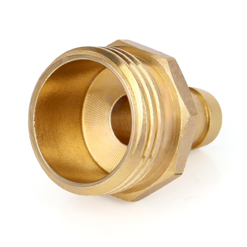 BOXOB 2pcs Solid Brass 1/2" PEX Barb to 3/4" GHT