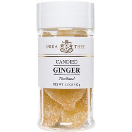 India Tree Ginger, Candied Thai, 1.5 Ounce