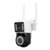 Dual Lens Security Camera HD 2MP Night Vision Motion Detection