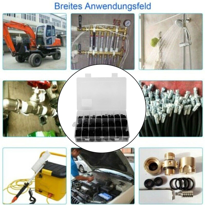 740 Piece O-Ring Sealing Ring Assortment Nitrile Rubber O-Ring Seal