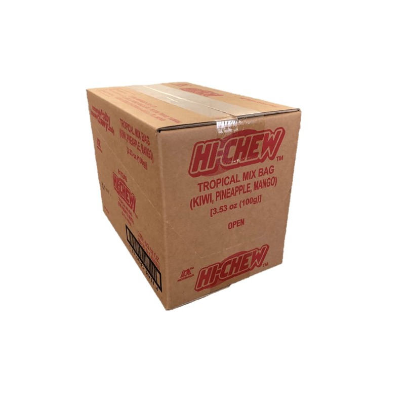 HI-CHEW Tropical Mix, 6 Bags, 3.53oz Each, Kiwi Pineapple Mango