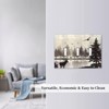 Misty Forest Deer Mountain Tree Black Woodland Lake Nature 3
