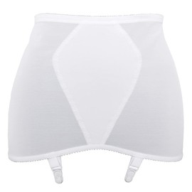 Format Classic long waist belt: wide suspender belt, supportive waist belt, bodice, White