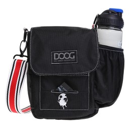 DOOG Walkie Bag - Adjustable Dog Treat Pouch Shoulder Bag with Poo Bag & Water Bottle Compartments - Comfort Fit for Everyday Use