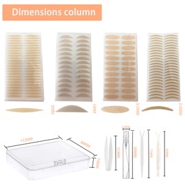 1728Pcs Premium Quality Complexion Natural Invisible Single Side Eyelid Tape Stickers Medical-use Fiber Eyelid Lift Strip, Instant Eye Lift Without Surgery, Perfect for Uneven Mono-Eyelids