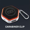 Bushnell Golf Wingman Mini GPS Speaker (Orange/White) | Magnetic Mount,