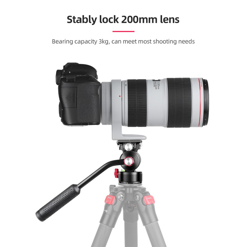 Manbily VH-1 Compact Video Fluid Head Pan Tilt Tripod Head