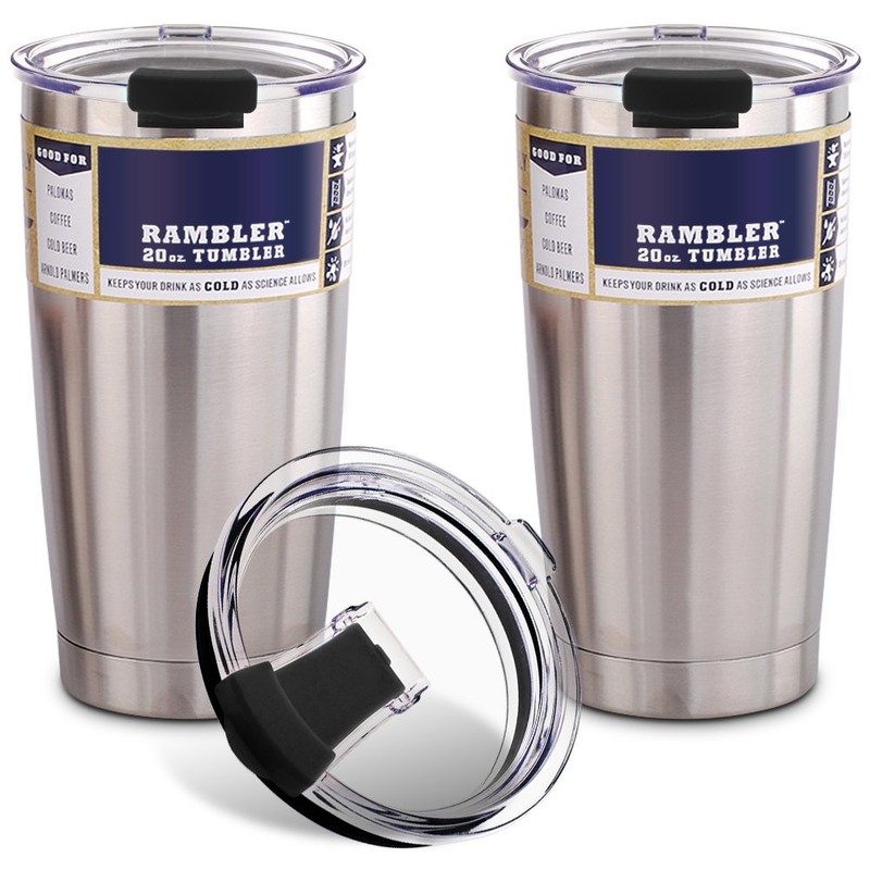 20 oz Tumbler Lids, Fits for YETI Rambler, Ozark Trail,