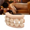 Wooden Massage Ball Roller with 10 Beads Deep Tissue Relief