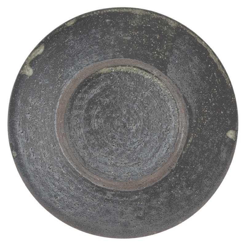 Marui Pottery MR-3-4201 Shigaraki Ware Hechimon Plate, Diameter Approximately 5.9