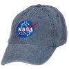 e4Hats.com NASA Insignia Embroidered Washed Cap - Navy OSFM