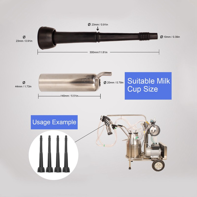 4PCS 016U Rubber Milking Liner Tool Replacement Accessories Parts for
