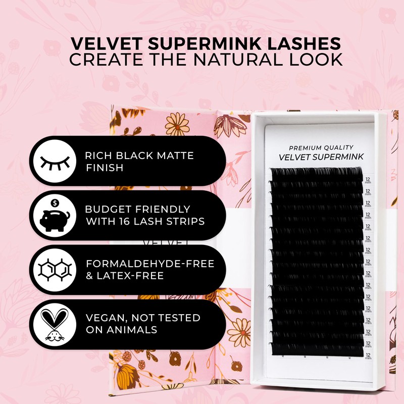 LLBA Super Mink Wimpernverlängerung: verschiedene Auswahl (0,05 bis 0,2), C-CC-D