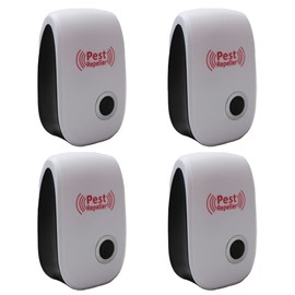 4-Pack Ultrasonic Indoor Pest Control Repeller for Bugs, Insects, Mice, Spiders