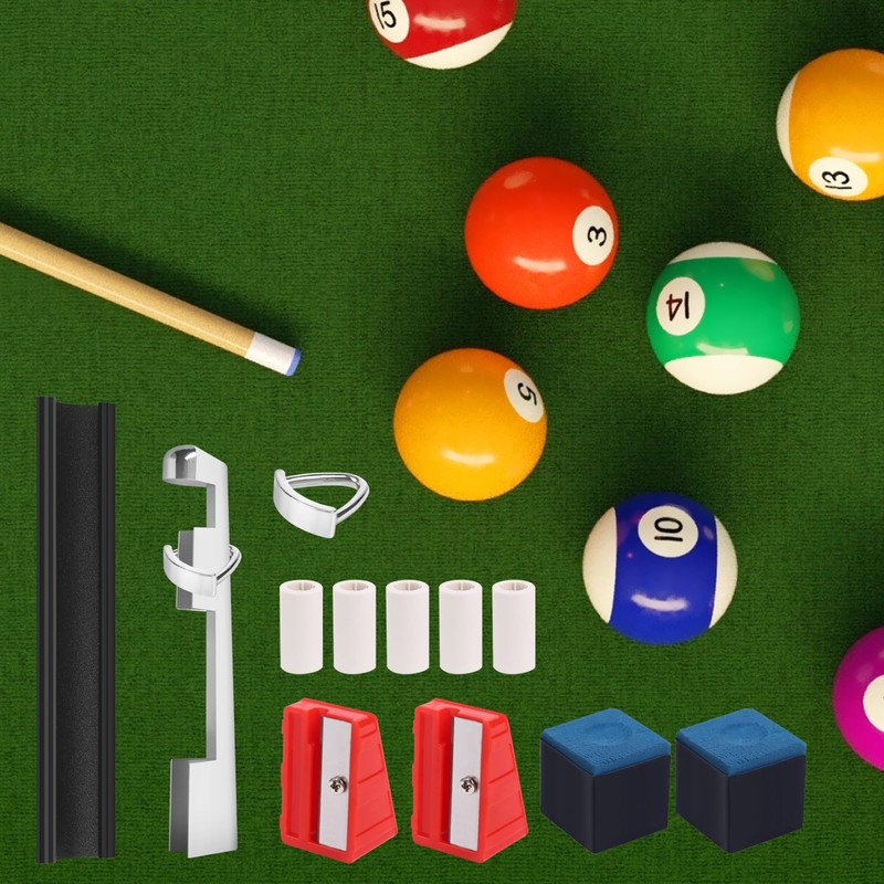 Vefungyan 39pcs Pool Cue Repair Kit: 2 Pool Cue Tip