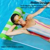 5-Pack, Cylindrical Striped Dual Tube Swimming Pool Float Adult Swimming