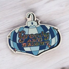*NEW* Dutch Bros Sticker December 18 2024 Groovy And Bright Sparkle Ornament   B