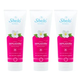 Crema Depiladora Piel Sensible Sheló Navel250 Ml 3 Piezas