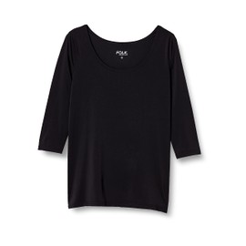 Fork 9001 Women's Innerwear, Cut and Sewn, 3/4 Sleeves, Medical Care, 17, Black, Black