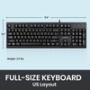Perixx PERIBOARD-517 Wired Washable USB Keyboard, Certified with IP 65