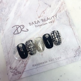 Next day delivery⭐Tweed check nail⭐ / 다음날 발송⭐트위드체크 네일⭐