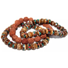 Tibetan prayer beads healing bracelet Adjustable wrist mala yoga bracelet E3